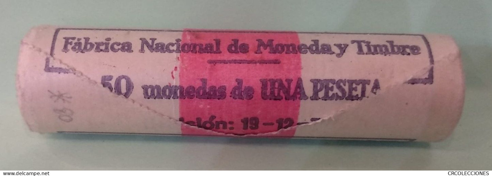 C1975 CARTUCHO DE 50 MONEDAS DE 1 PESETA 1975 ESTRELLA 80 - 1 Peseta