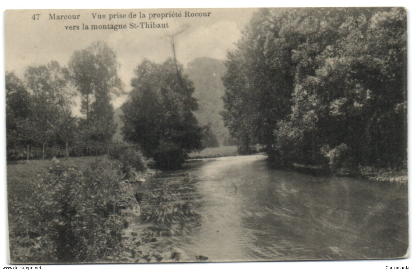 Marcour - Vue Prise De La Propriété Rocour Vers La Montagne St-Thibaut - Rendeux