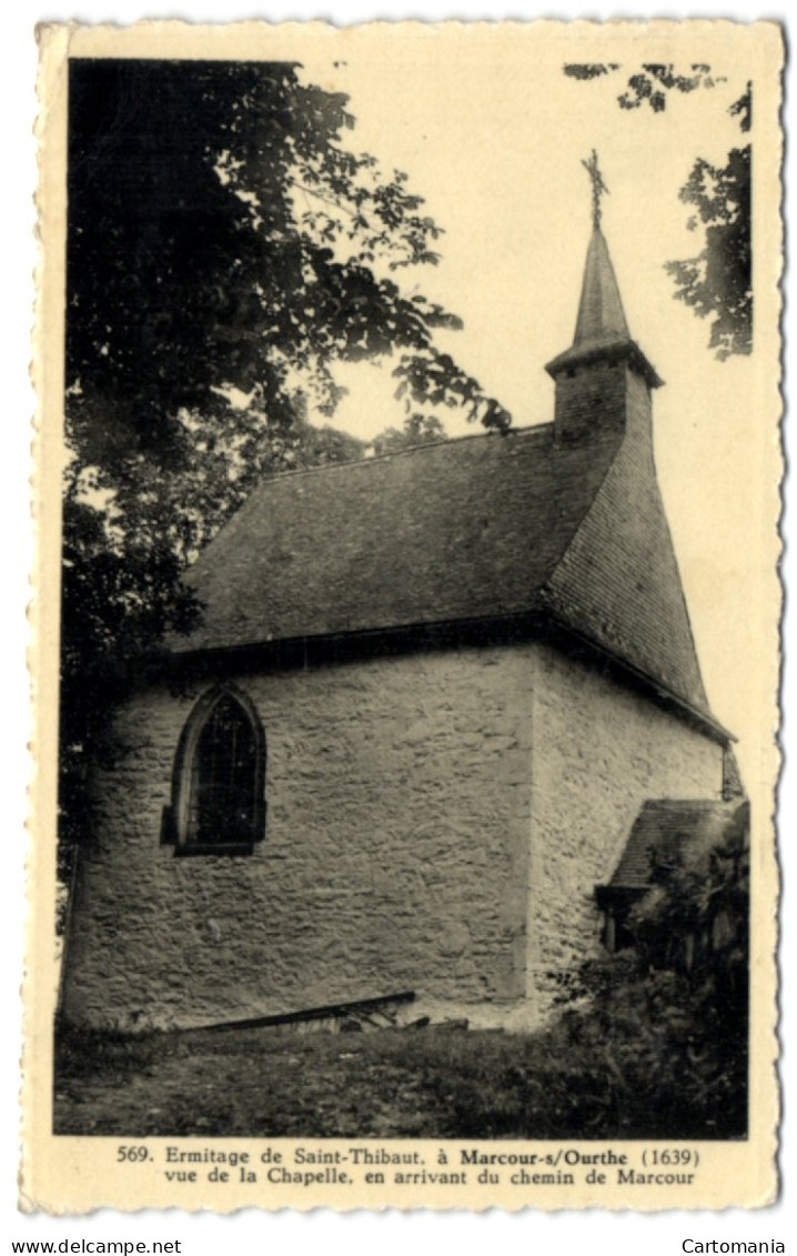 Ermitage De Saint-Thibaut à Marcour S/Ourthe - Vue De La Chapelle En Arrivant Du Chemin De Marcour - Rendeux