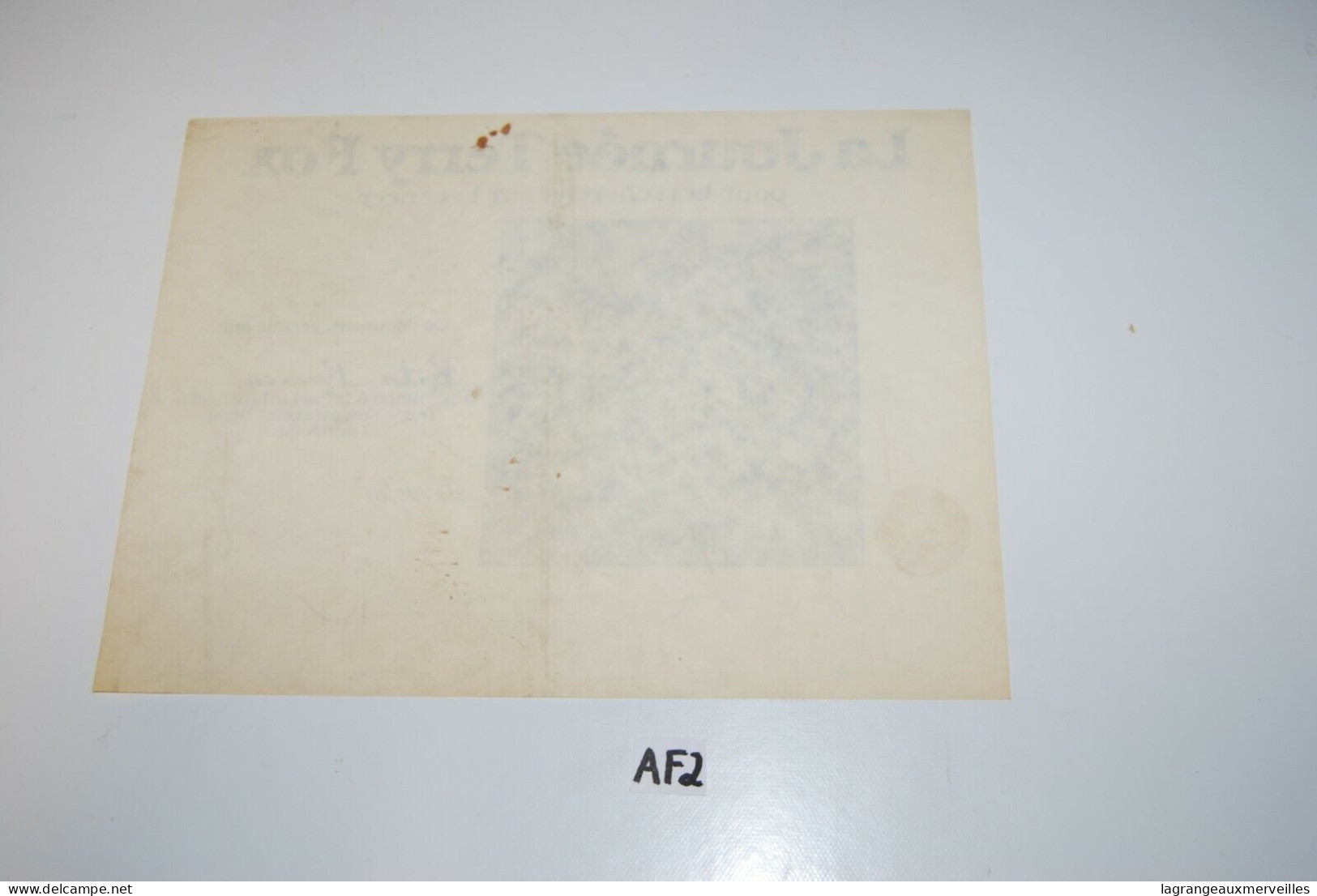 AF2 Ancien Document - Terry Fox - Diplôme - Diplômes & Bulletins Scolaires