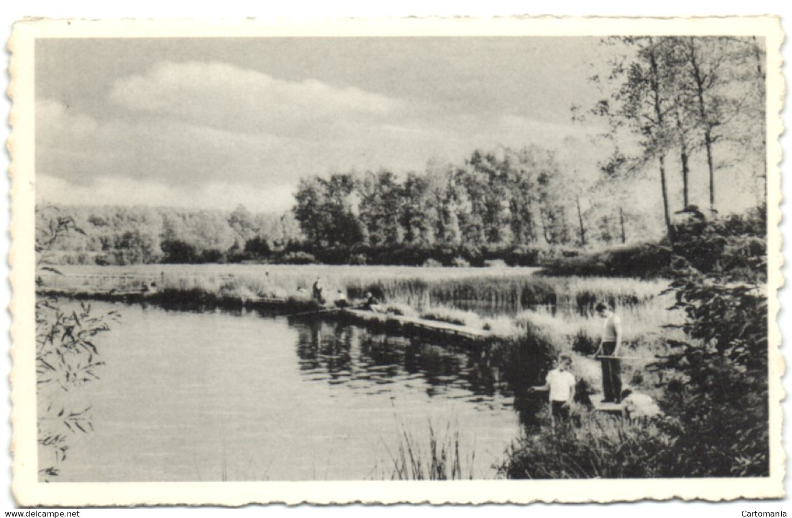 Fosses - Lac Et Plage De Babois - La Passerelle Des Pêcheurs Et La Digue - Fosses-la-Ville