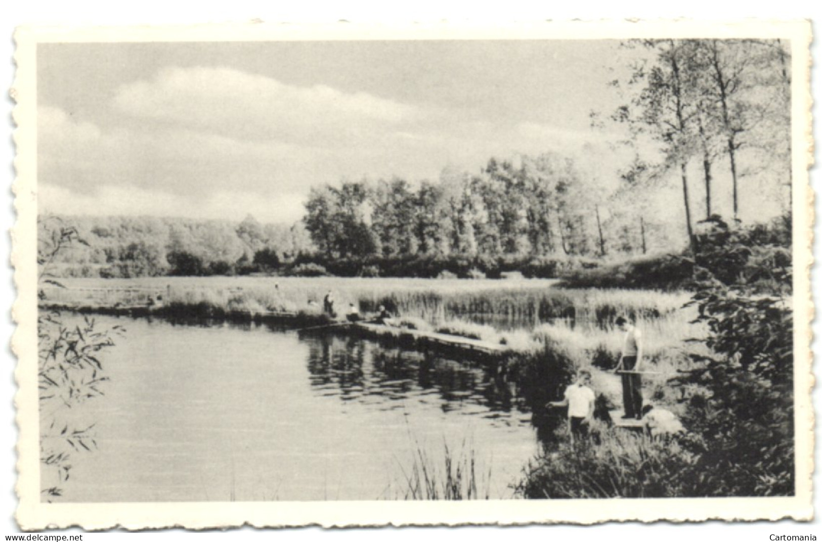 Fosses - Lac Et Plage De Babois - La Passerelle Des Pêcheurs Et La Digue - Fosses-la-Ville