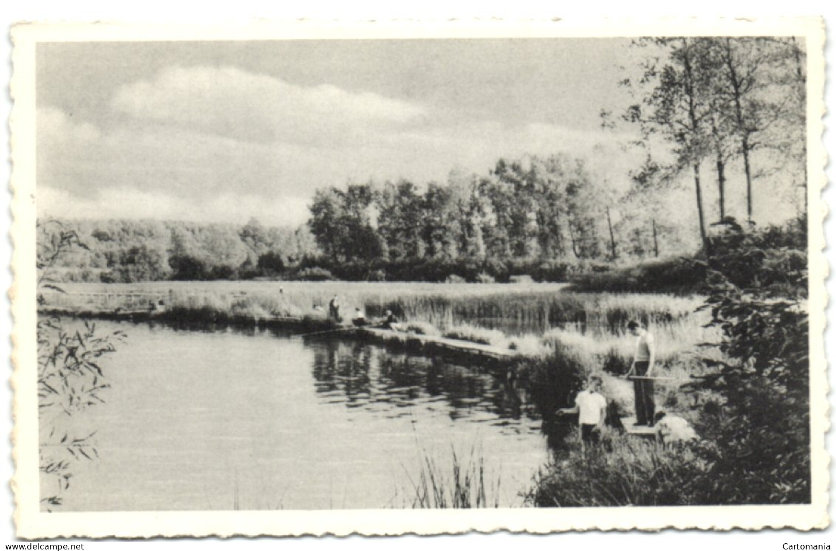 Fosses - Lac Et Plage De Babois - La Passerelle Des Pêcheurs Et La Digue - Fosses-la-Ville