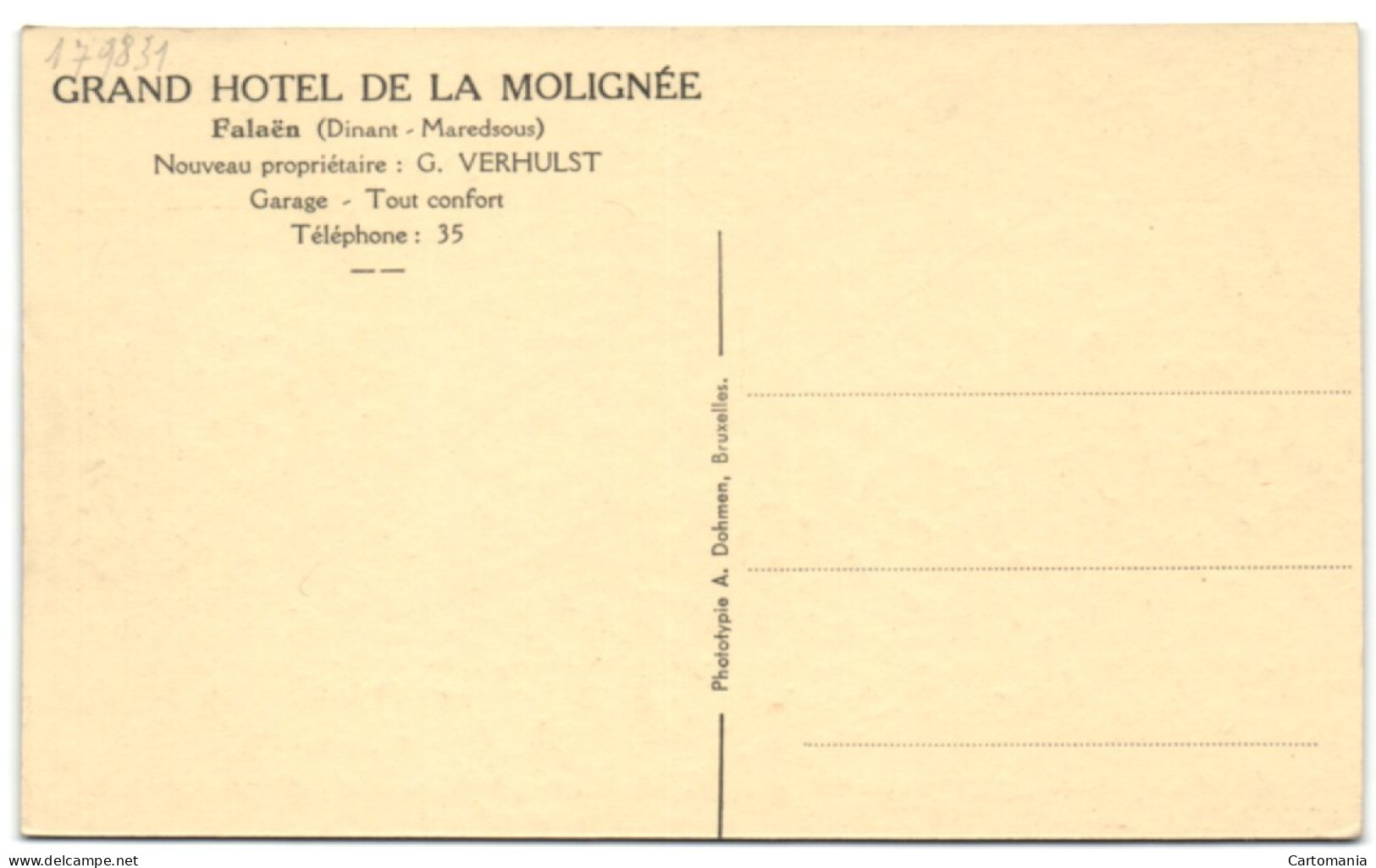 Falaën - Une Vue Des Environs De L'Hôtel - Grand Hotel De La Molignée - Onhaye