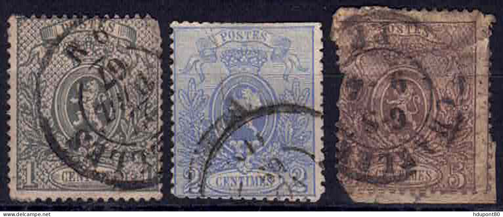 YT 23 à 25 - 1866-1867 Petit Lion