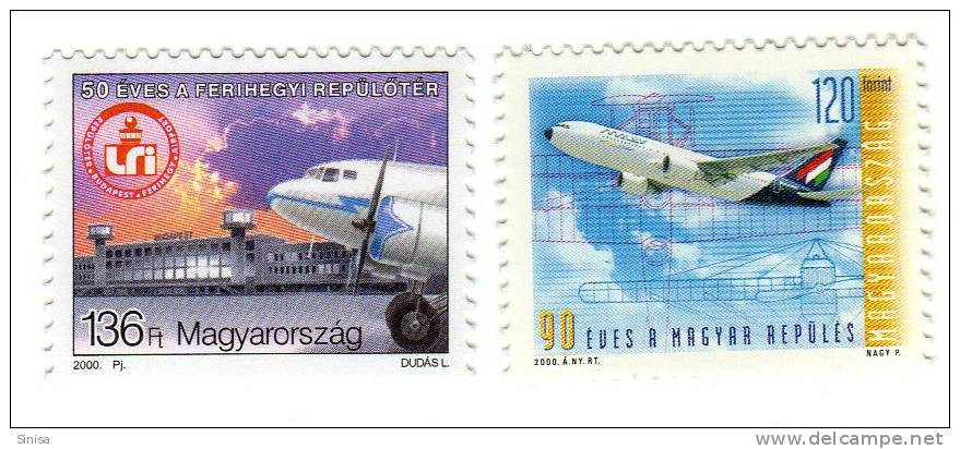 Hungary / Airplanes - Unused Stamps