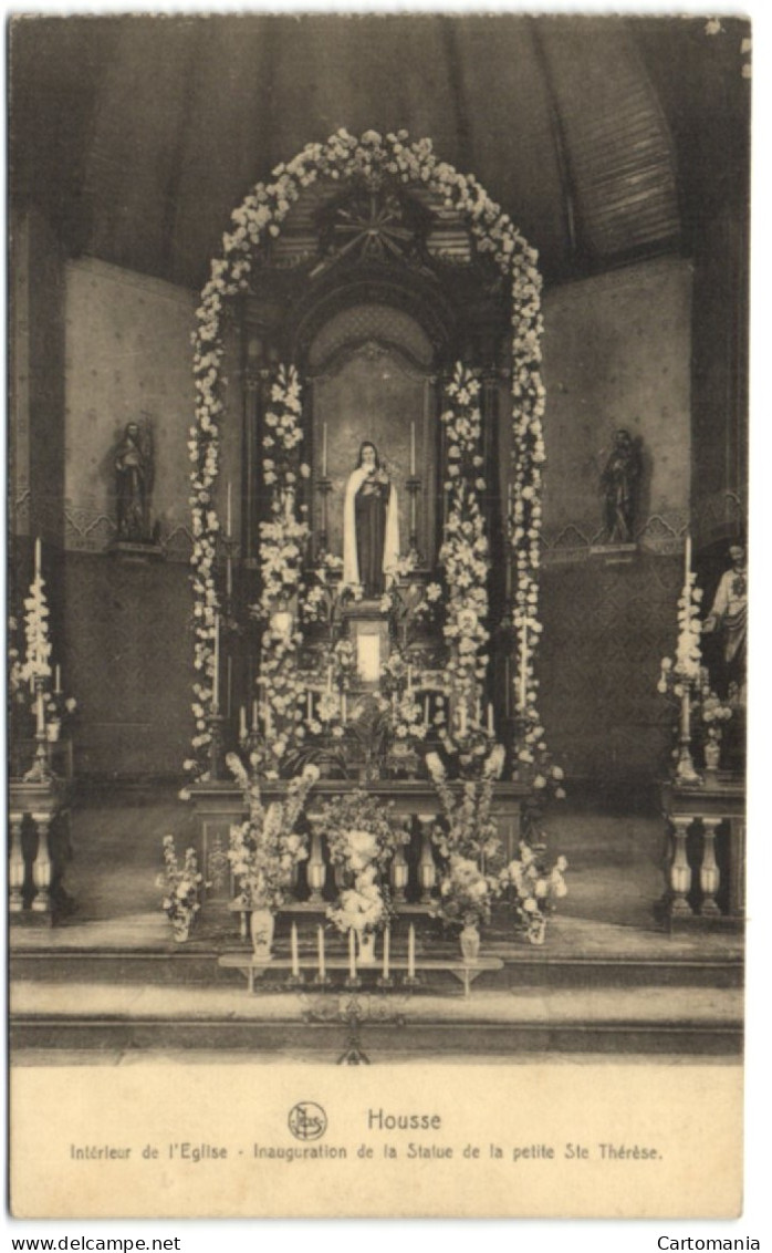 Housse - Intérieur De L'Eglise - Inauguration De La Statue De La Petite Ste Thérèse - Blegny