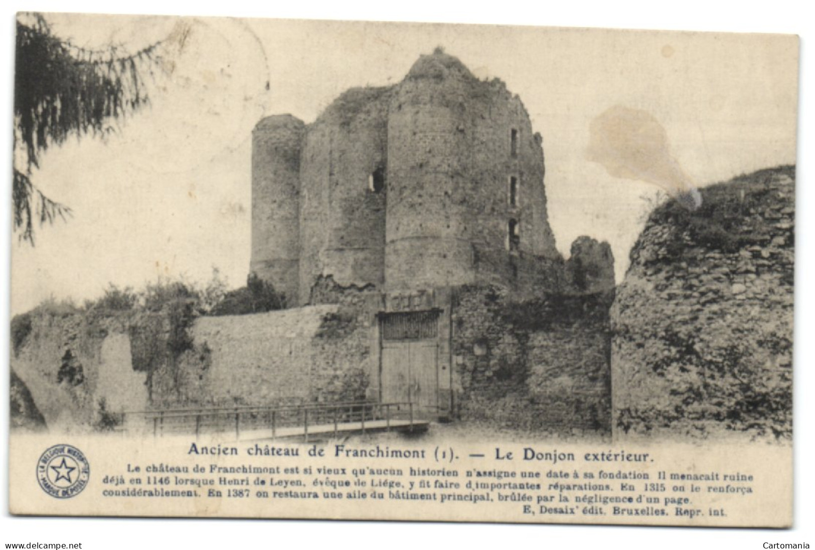 Ancien Château De Franchimont - Le Donjon Extérieur - Philippeville