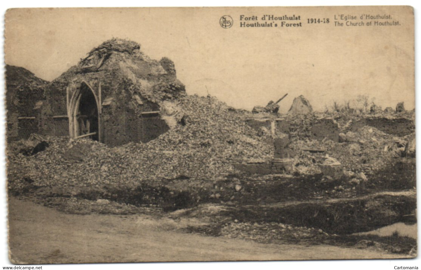 Forêt D'Houthulst - 1914-18 - L'Eglise D'Houthulst - Houthulst