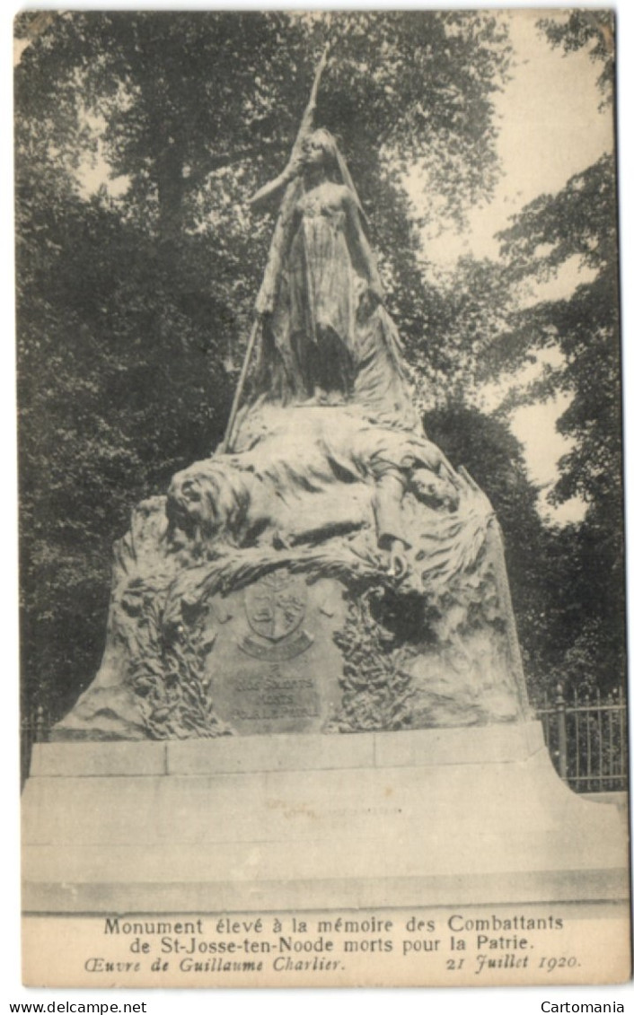 Monument élevé à La Mémoire Des Combattants De St-Josse-ten-Noode Mort Pour La Patrie - St-Josse-ten-Noode - St-Joost-ten-Node