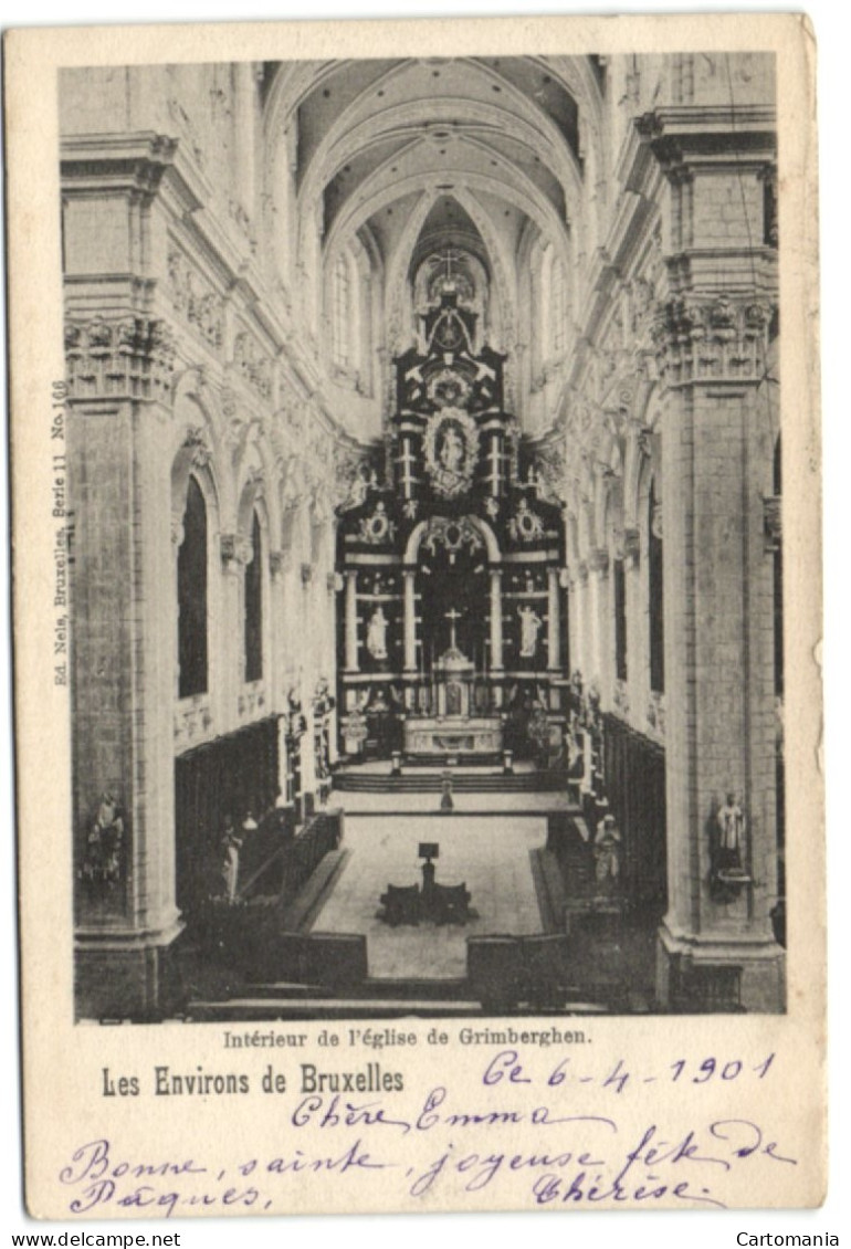 Les Environs De Bruxelles - Intérieur De L'Eglise De Grimberghen (Nels Série 11 N° 166) - Grimbergen