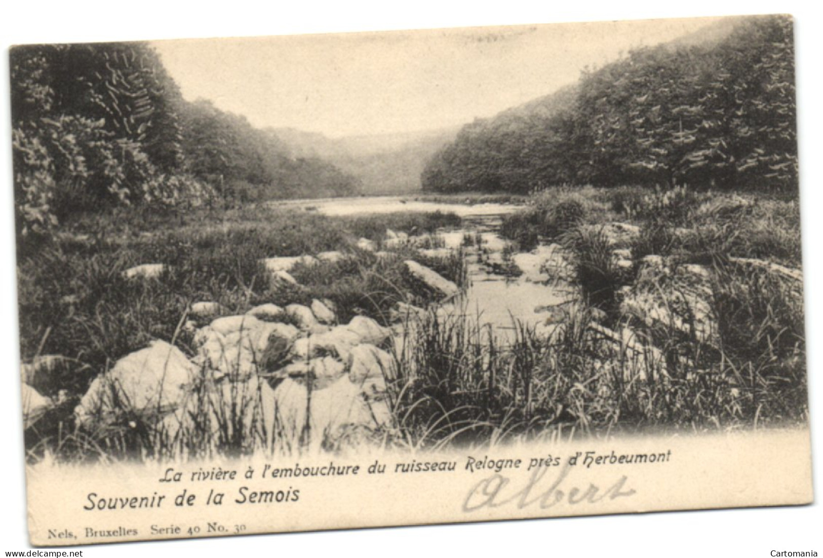 Souvenir De La Semois - La Rivière à L'embouchure Du Ruisseau Relogne Près D'Herbeumont (nels Série 40 N° 30) - Herbeumont