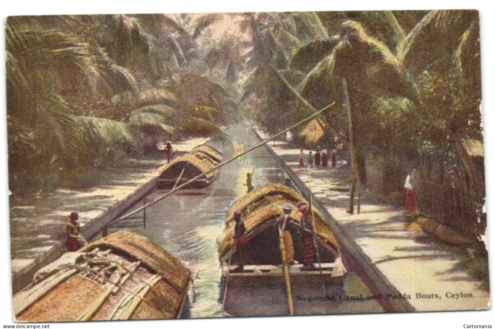 Negombo Canal And Padda Boats - Ceylon - Sri Lanka (Ceylon)