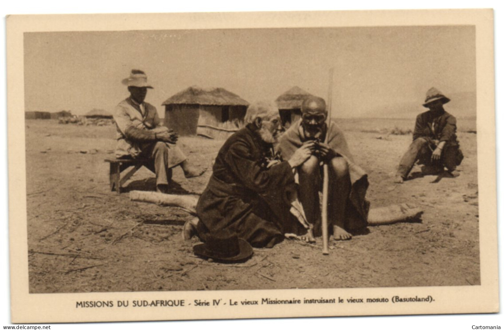 Missions Du Sud-Afrique - Série IV - Le Vieux Missionnaire Instruisant Le Vieux Mosuto (Basutoland) - Lesotho