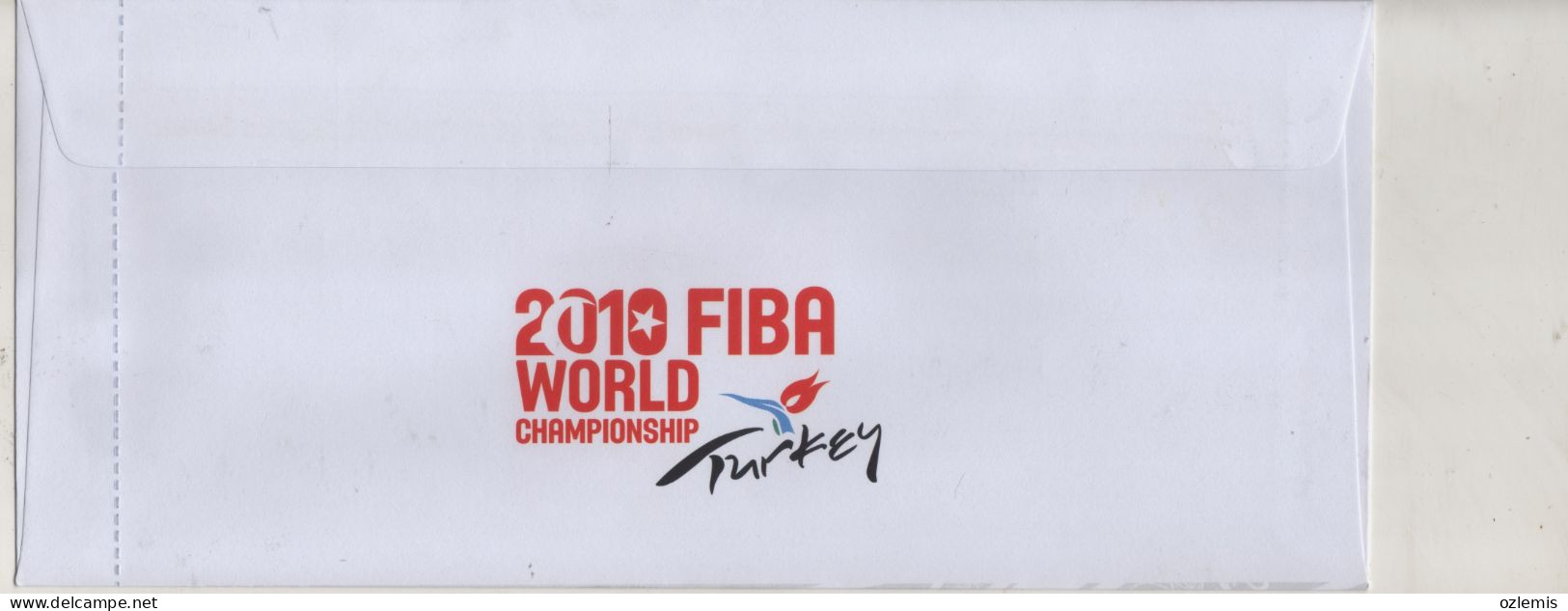 TURKEY,TURKEI,TURQUIE ,2010 FIBA WORLD BASKETBALL CHAMPIONSHIP FOR MEN ANKARA ,2010 ,FIBA COVER FDC - FDC