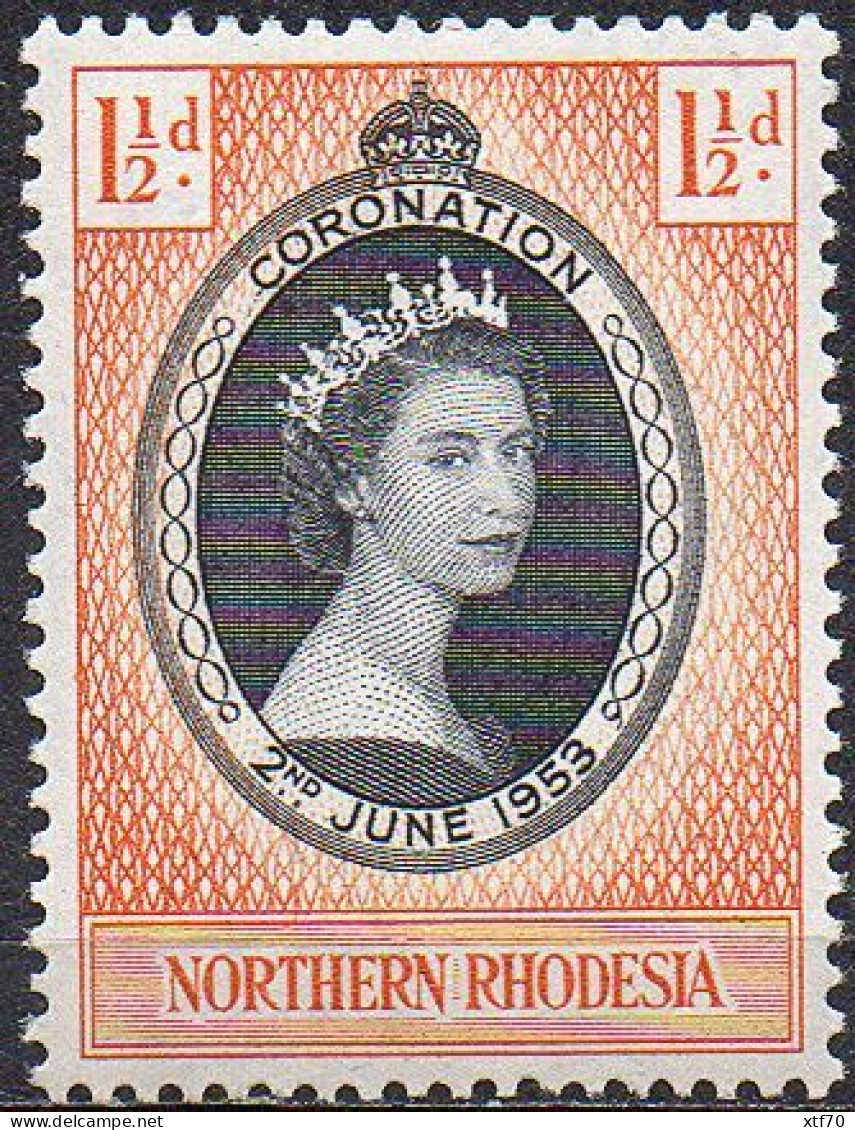 NORTHERN RHODESIA 1953 Coronation - Rodesia Del Norte (...-1963)