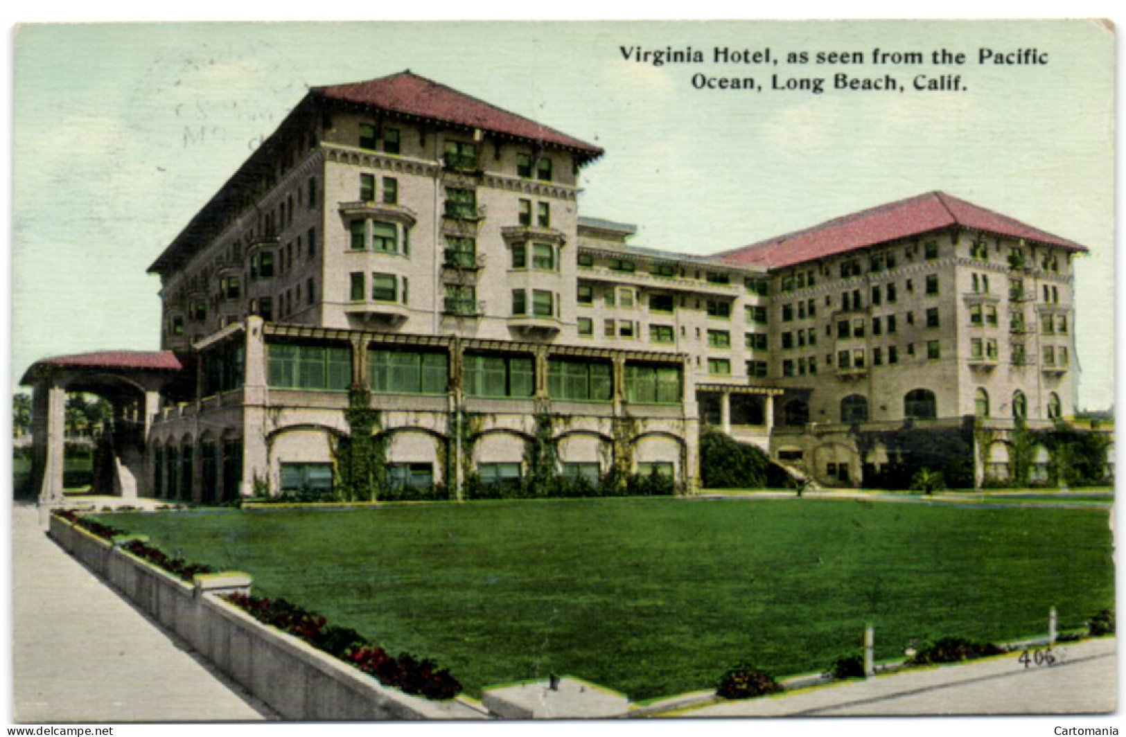 Virginia Hotel As Seem From The Pacific Ocean - Long Beach - Calif. - Long Beach