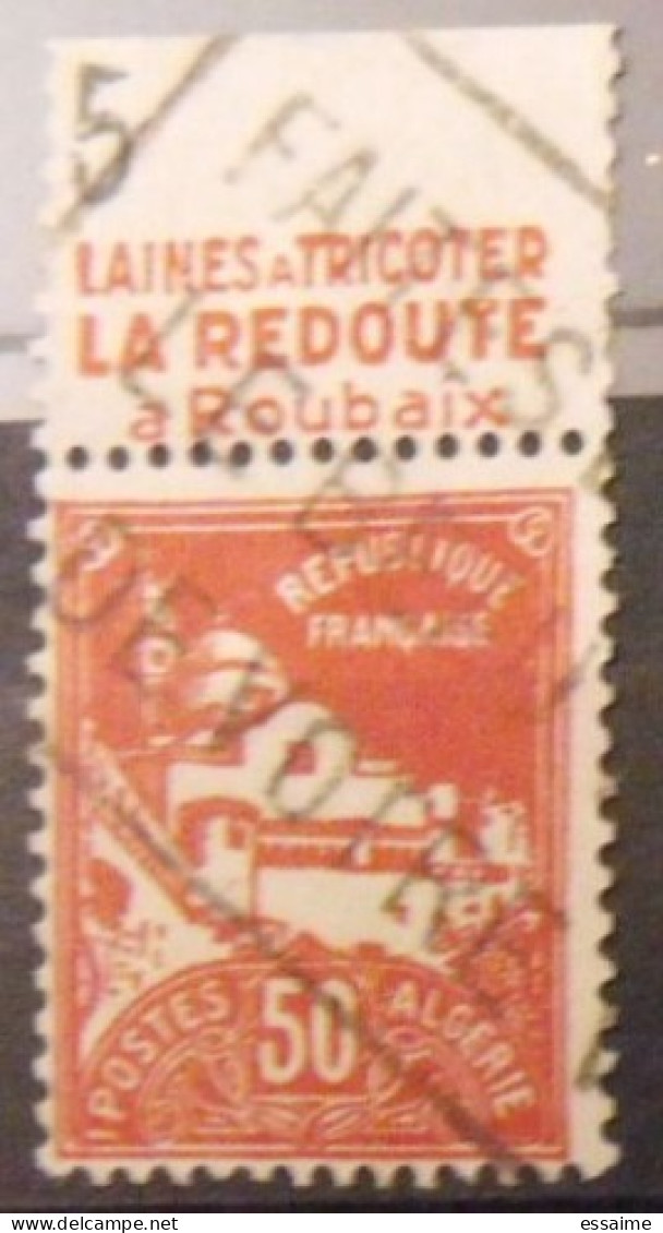 Timbre à Bande Publicitaire Algérie Mosquée De La Pêcherie 50 C Rouge N° 79A. Carnet Pub Publicité La Redoute - Andere & Zonder Classificatie