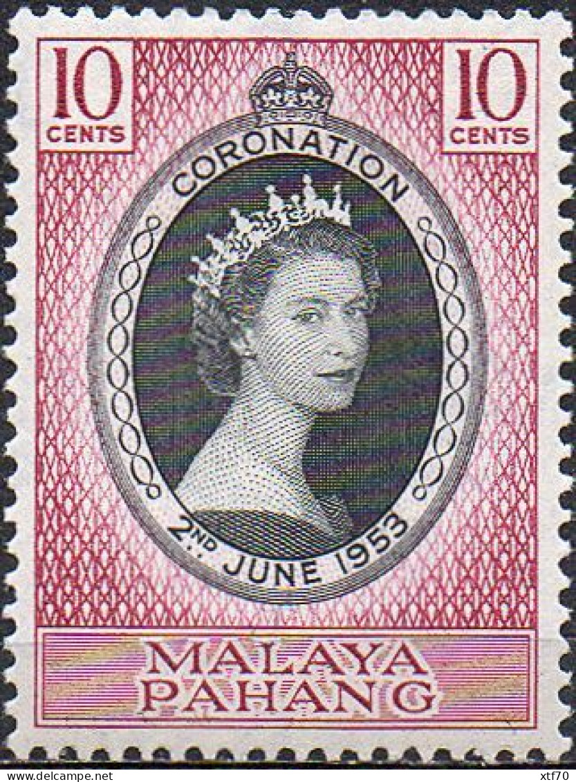 PAHANG 1953 Coronation - Pahang