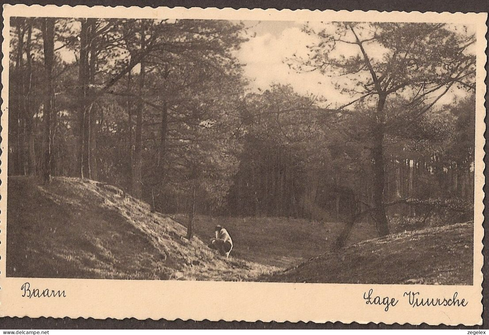 Baarn - 1936 - Lage Vuursche - Met Wandelaar - Baarn