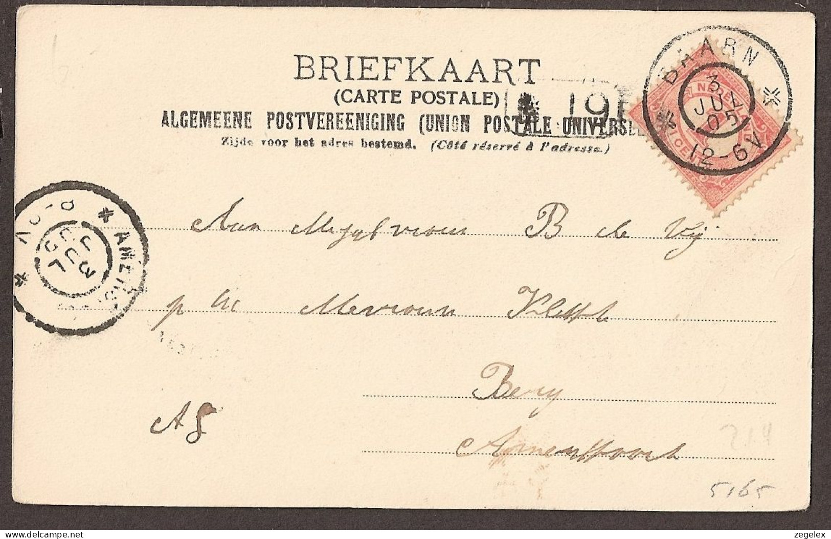 Baarn - 1905 - Baarnsche Bosch. Kinderen In Hangmatten Aan Het Lezen.  - Uitgeverij Oerlemans, Baarn - Baarn