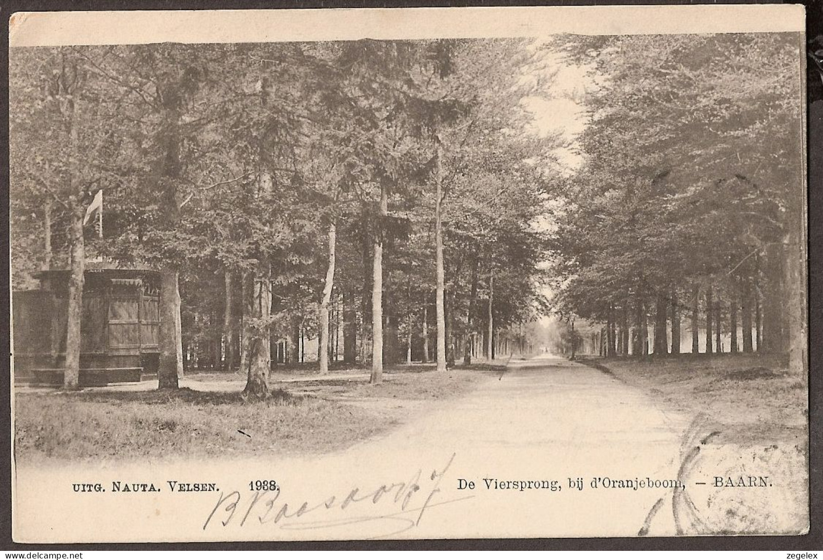 De Viersprong, Bij D'Orangeboom. Uitg. Nauta. Velsen. 1904 - Baarn