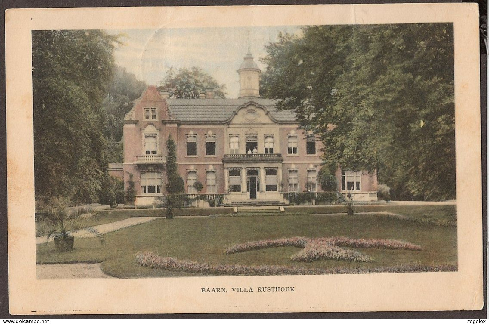 Baarn - Villa Rusthoek Met Mensen Op Het Balkon - 1917 - Baarn