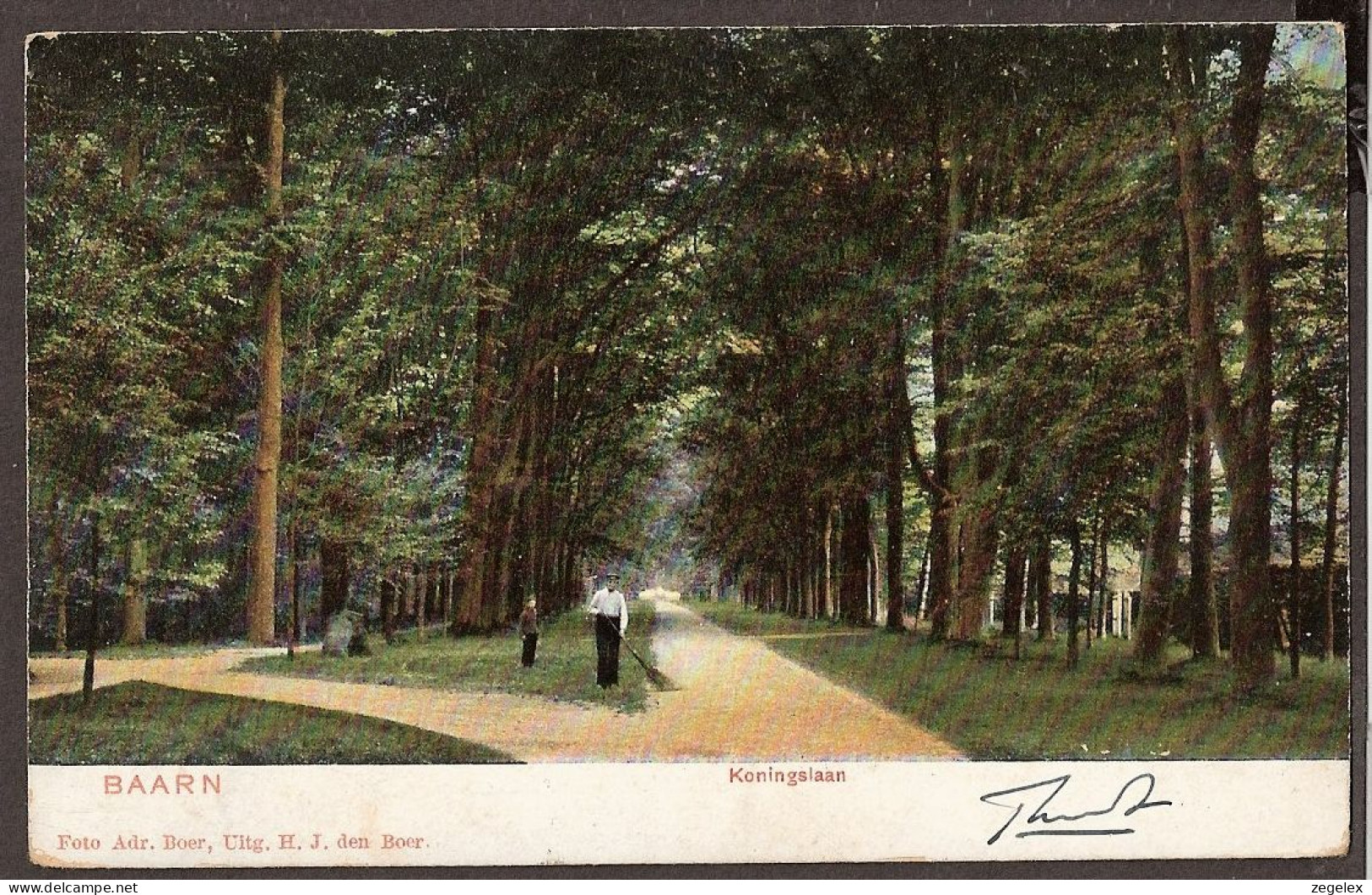 Baarn - Koningslaan Met Straatveger - 1904 - Baarn