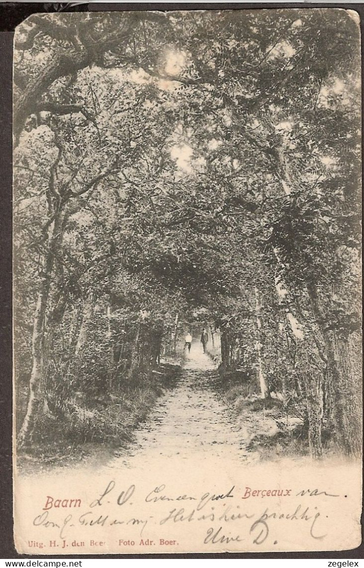 Baarn - Berceaux Met Wandelaars. Uitg. Den Boer 1901 - Baarn