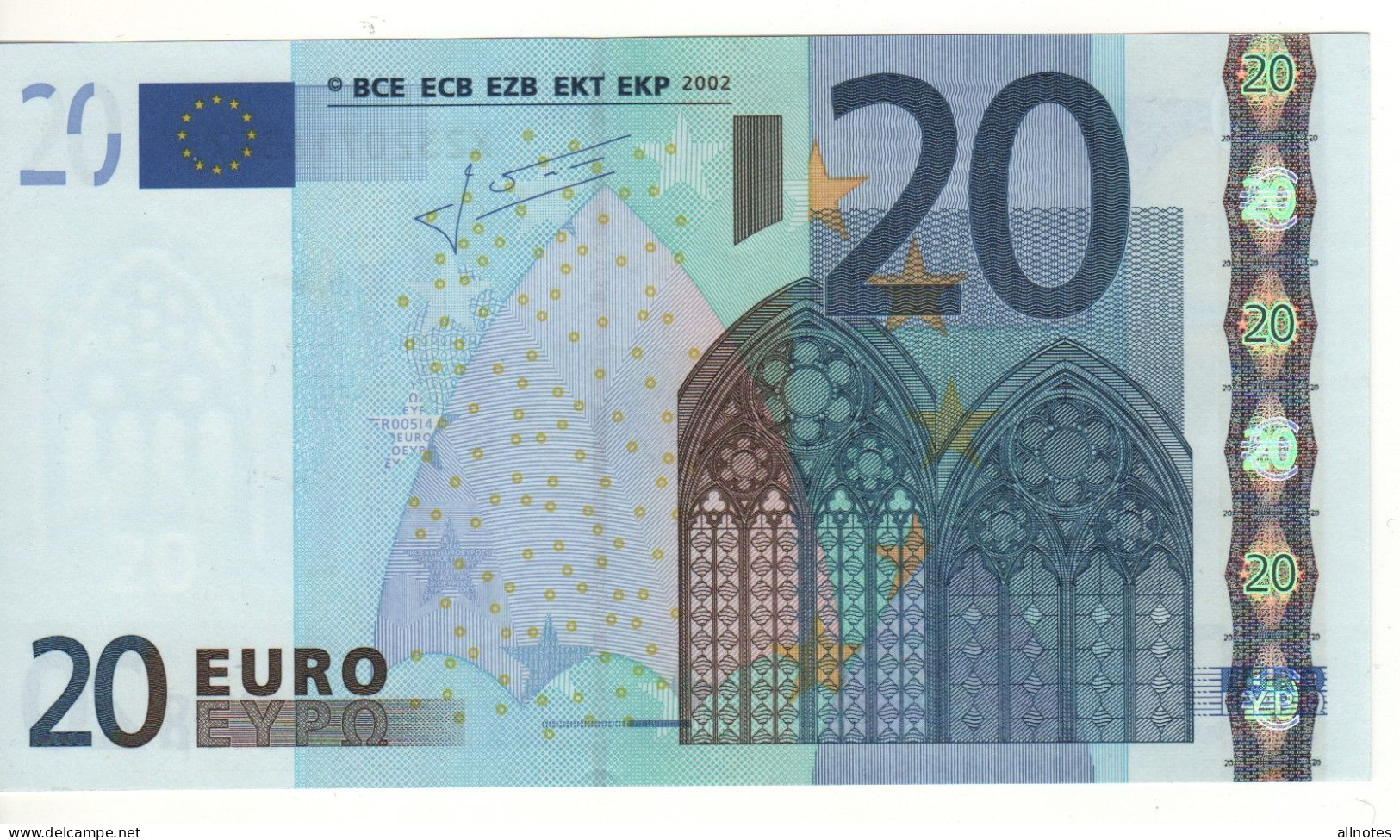 20 EURO  "X"  Germany    Trichet   R 005 I4   X23  /  FDS - UNC - 20 Euro
