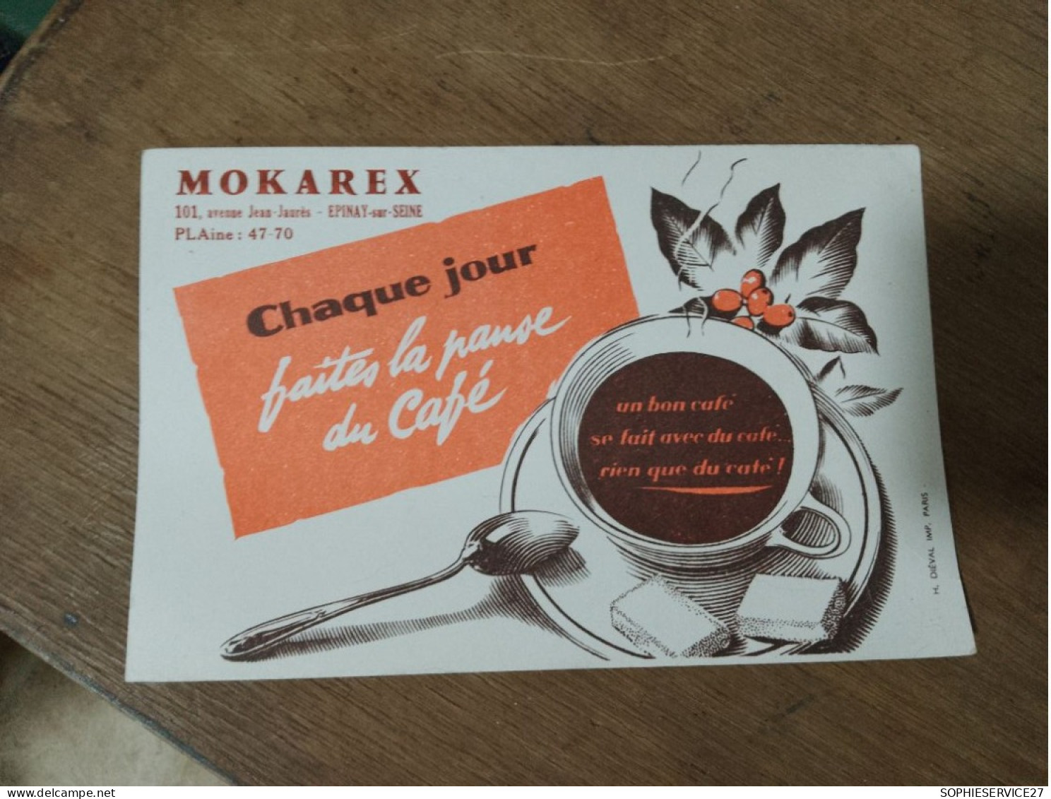 135 // BUVARD "MOKAREX / EPINAY SUR SEINE" / CAFE - Koffie En Thee