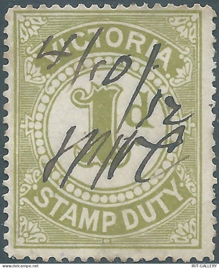 AUSTRALIA - VICTORIA , Stamp Duty , Revenue Tax Fiscal ,1d - Postage Due - Used - Other & Unclassified