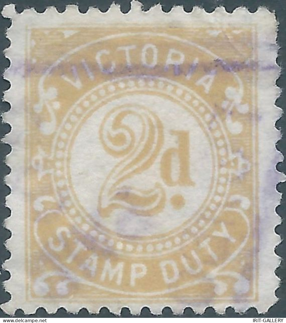 AUSTRALIA - VICTORIA , Stamp Duty , Revenue Tax Fiscal ,2d - Postage Due - Used - Other & Unclassified