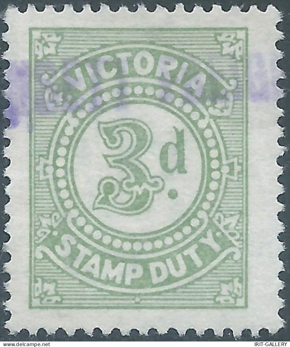 AUSTRALIA - VICTORIA , Stamp Duty , Revenue Tax Fiscal ,3d - Postage Due - Used - Altri & Non Classificati