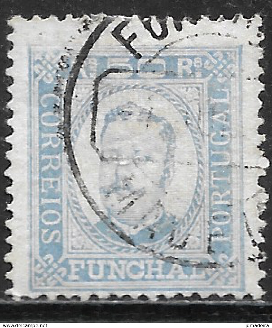 Funchal – 1892 King Carlos 50 Réis Used Stamp - Funchal