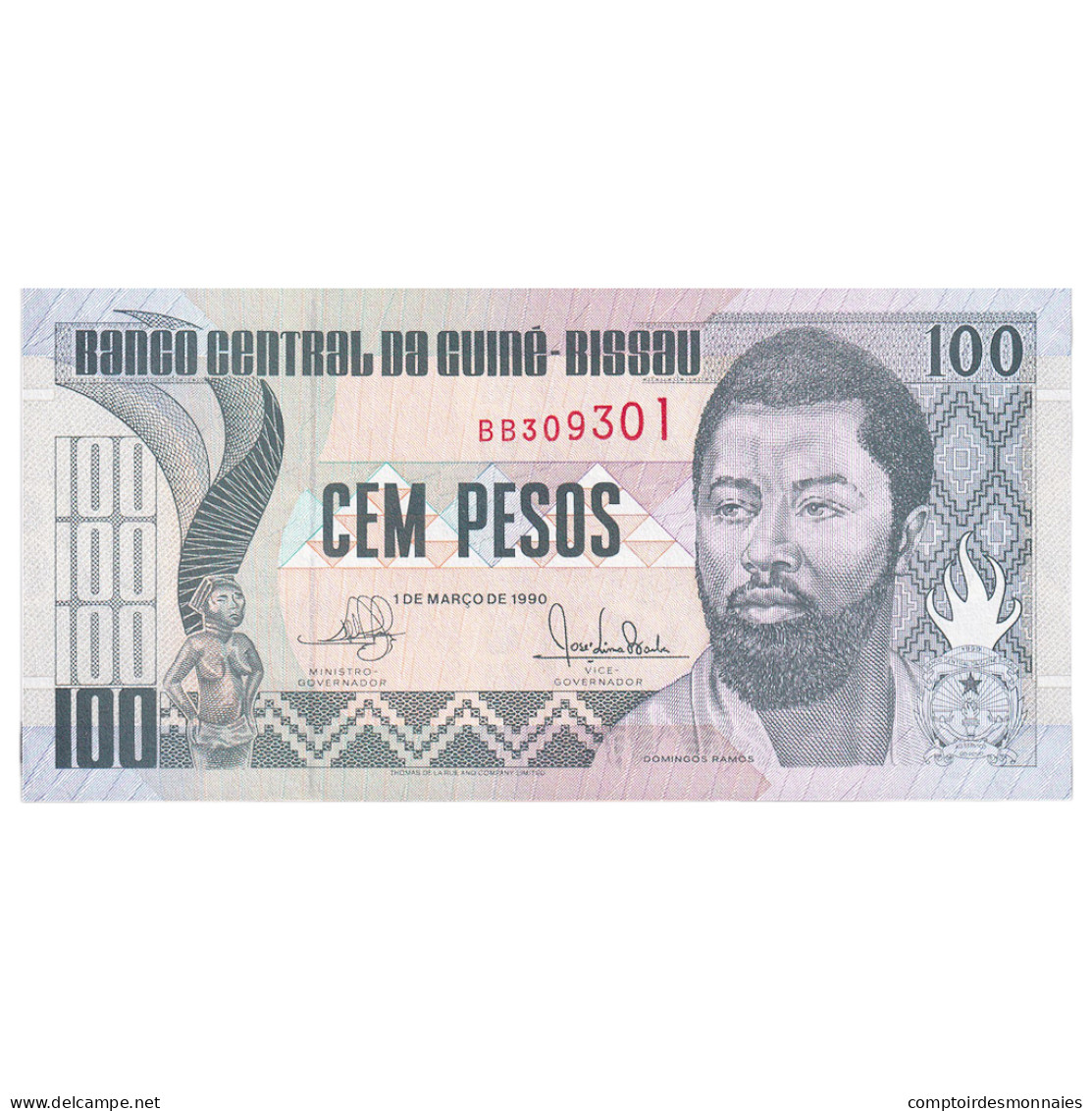 Billet, Guinée-Bissau, 100 Pesos, 1990, 1990-03-01, KM:11, NEUF - Guinea-Bissau