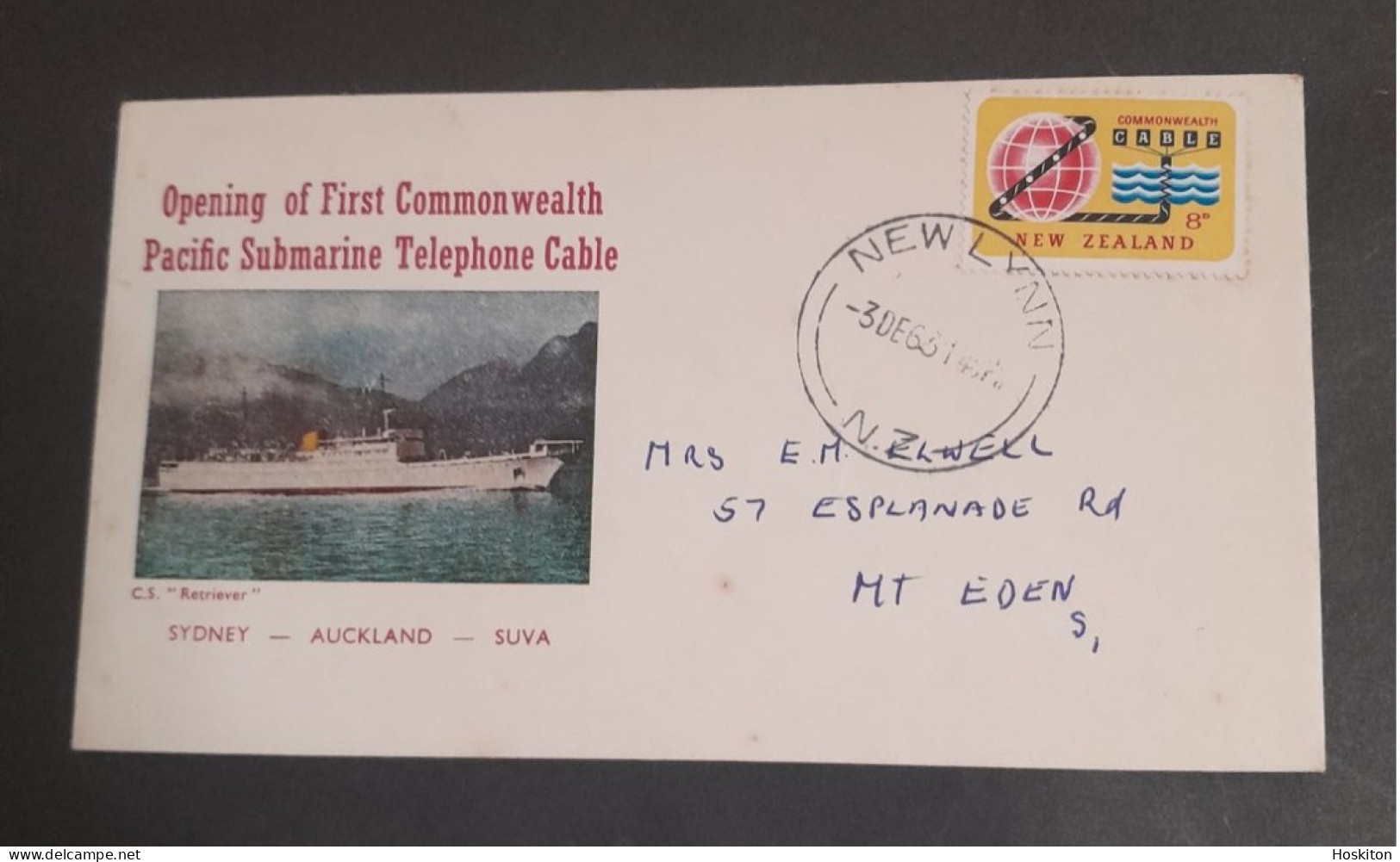 Opening Of First Commonwealth  Pacific Submarine Telephone Cable - Brieven En Documenten