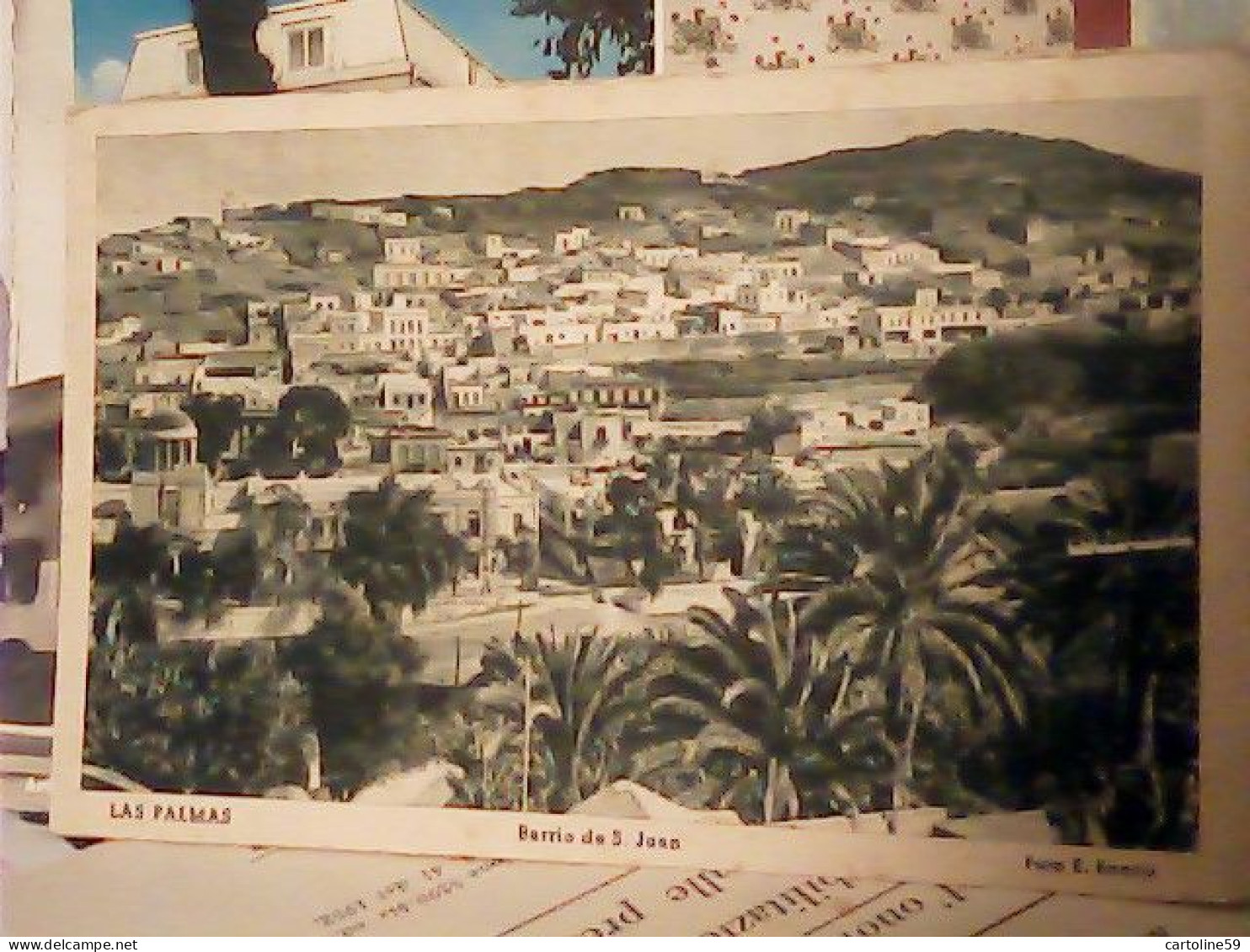 ESPANA  SPAIN - LAS PALMAS, Barrio De San Juan, Panorama  V1953 JP3753 - La Palma