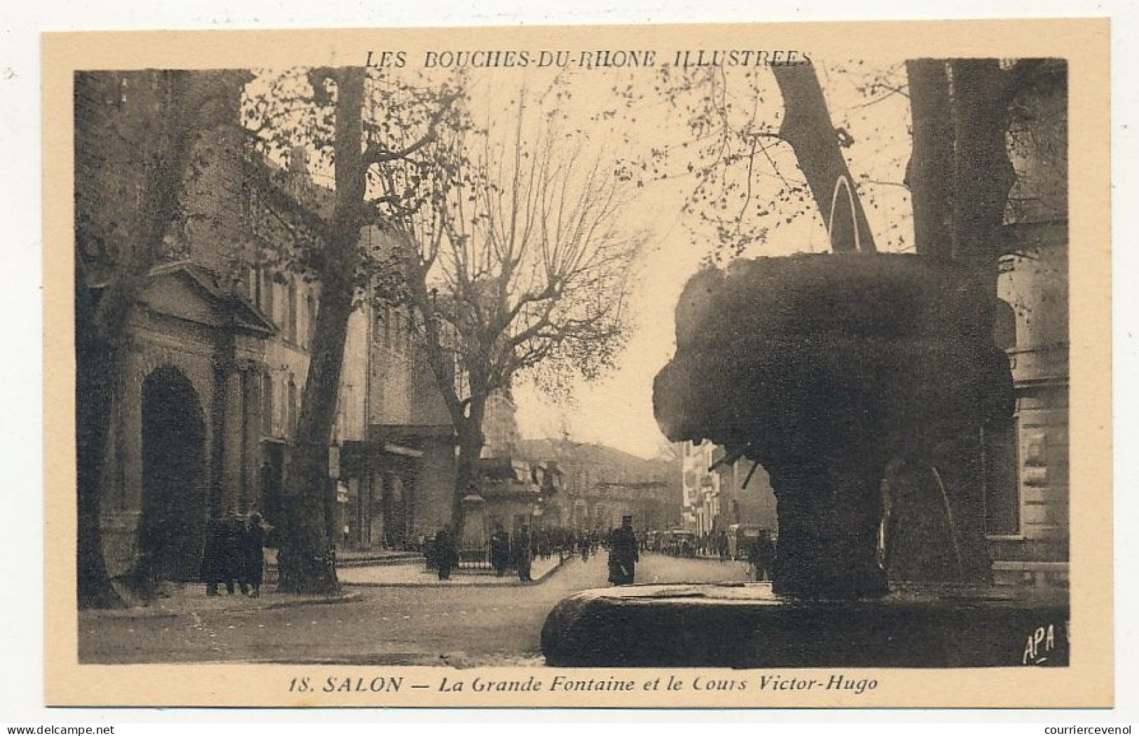 CPA - SALON (B Du R) - La Grande Fontaine Et Le Cours Victor Hugo - Salon De Provence