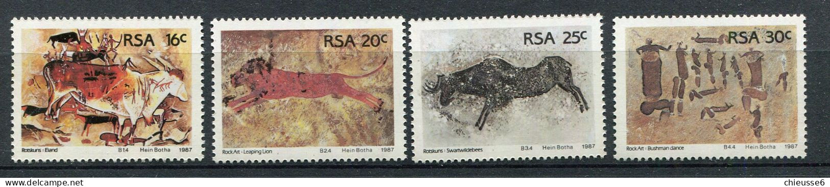 Afrique Du Sud ** N° 623 à 626 - Peintures Rupestres - Unused Stamps