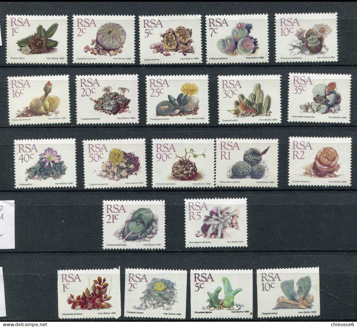 Afrique Du Sud ** N° 660 à 674 - 710/711 - 675 à 678 (675 En L'état) - Plantes Grasses Et Leurs Fleurs - Unused Stamps