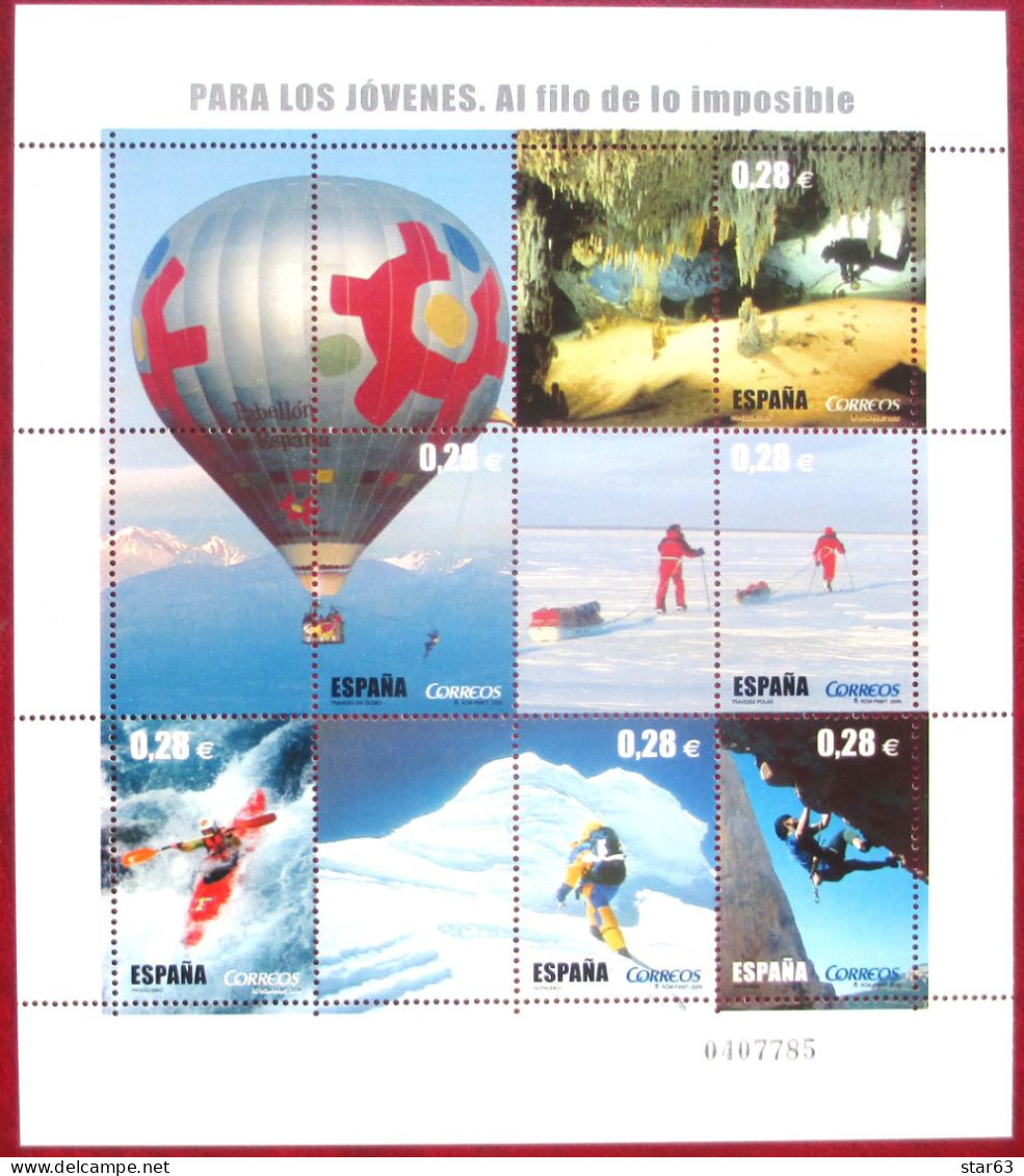 Spain 2005  Extreme  Sports   S/S  MNH - Arrampicata