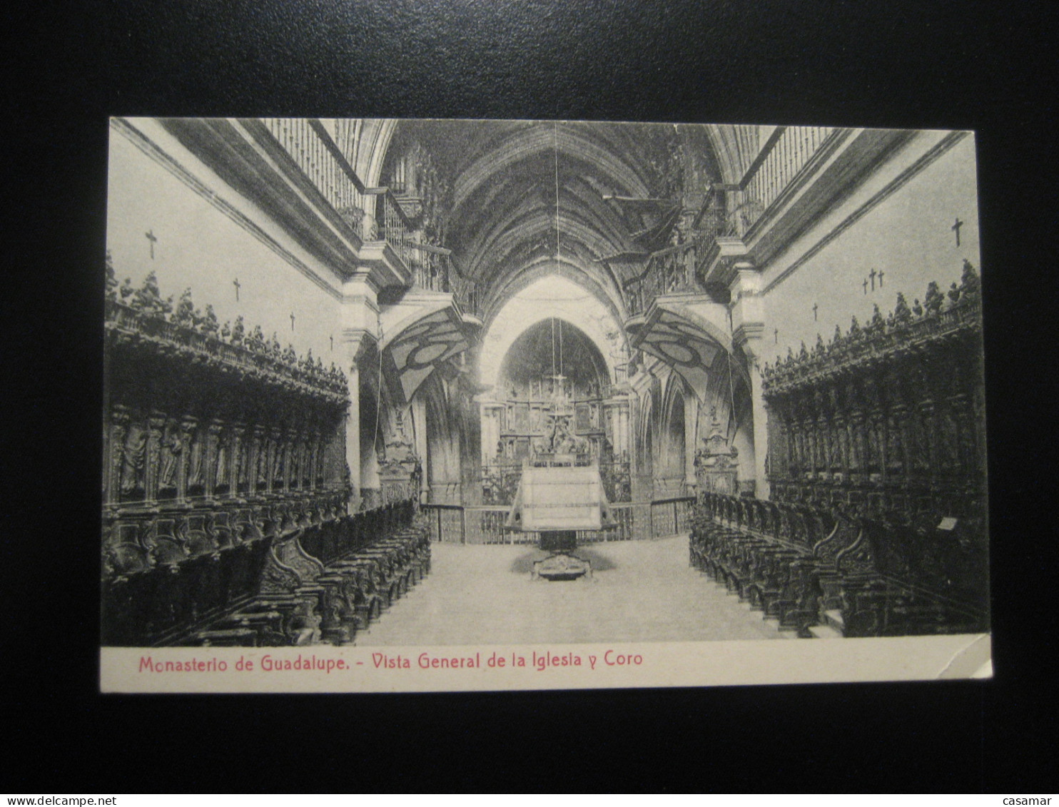 MONASTERIO DE GUADALUPE Caceres Monastery Vista General Iglesia Y Coro Postcard SPAIN - Cáceres