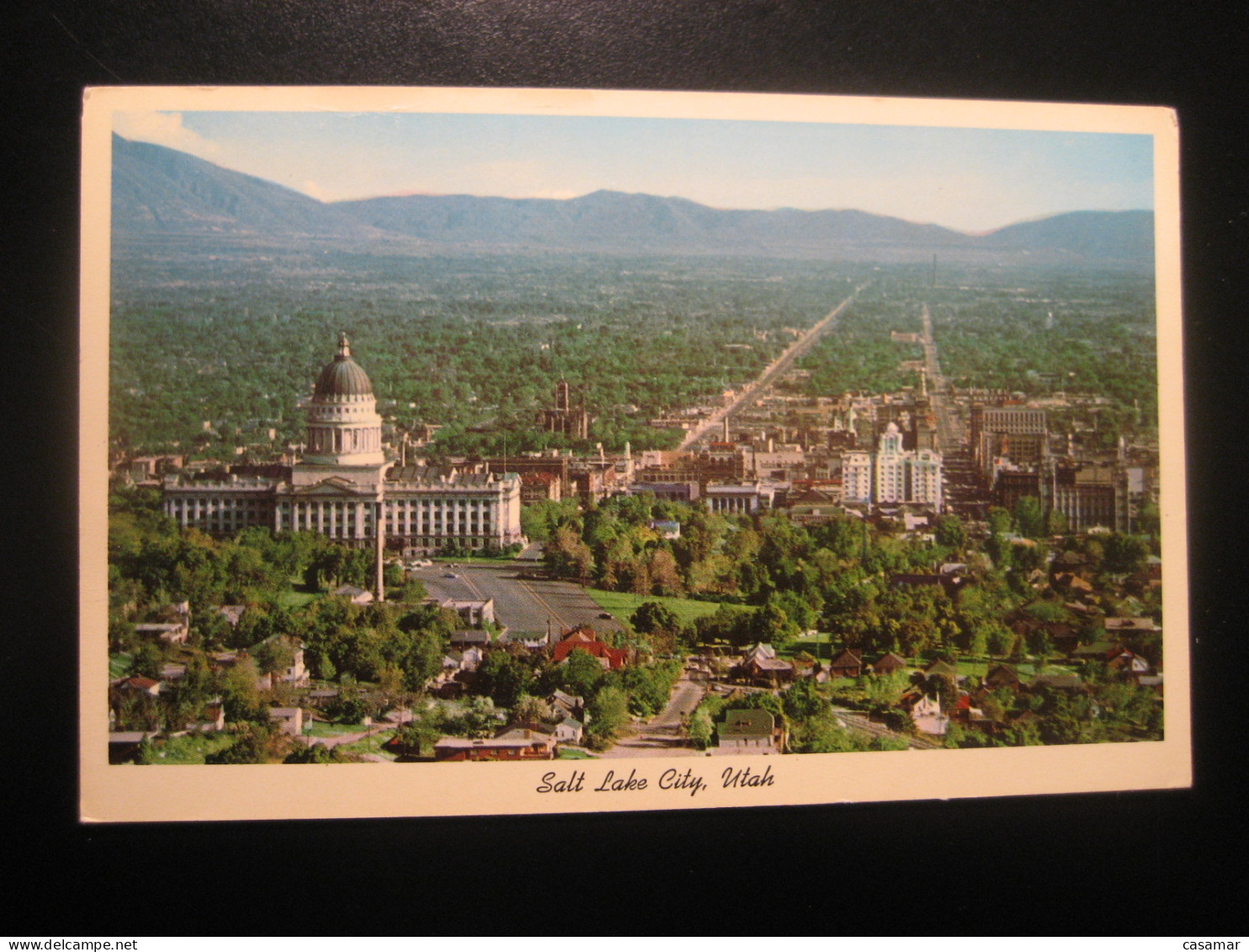 SALT LAKE CITY Utah Valley Wasatch Mountains Postcard USA - Salt Lake City