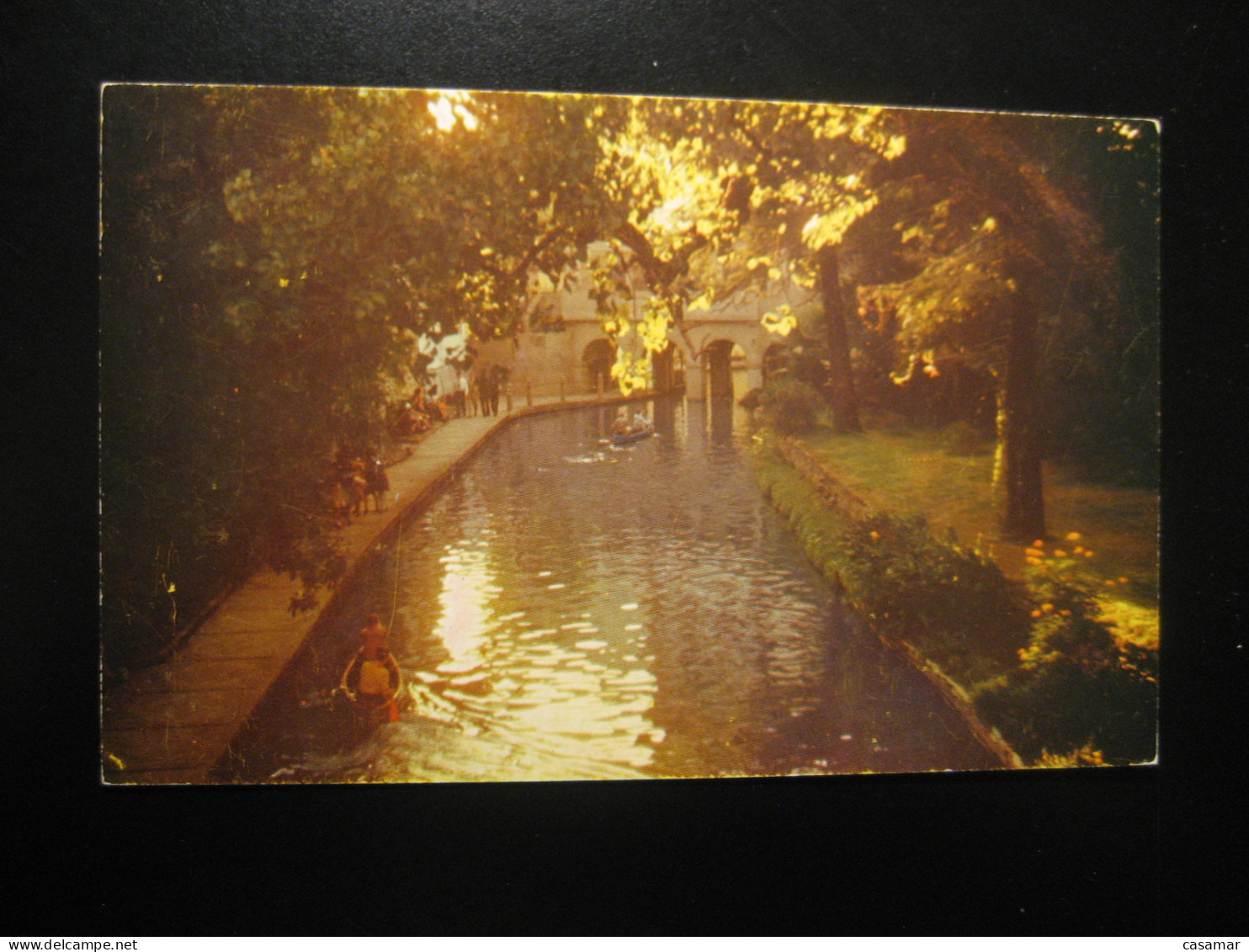 SAN ANTONIO Texas River Boating Postcard USA - San Antonio