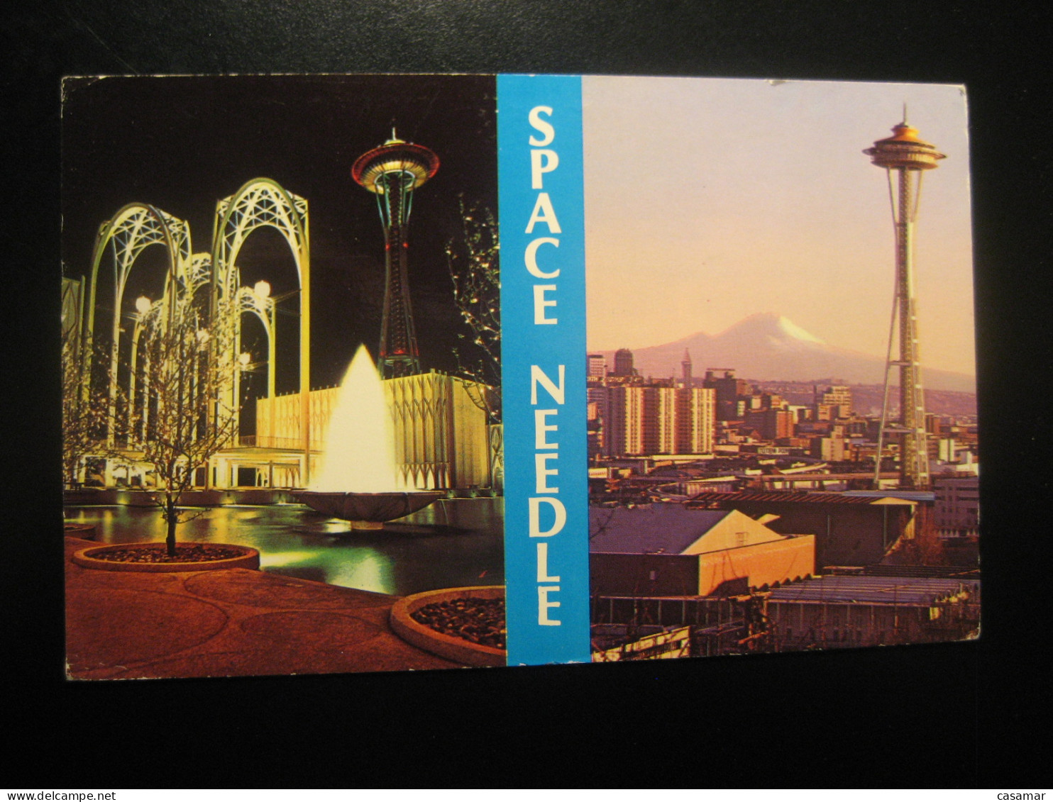 SEATTLE Washington Space Needle Cancel RENTON 1968 To Sweden Postcard USA - Seattle