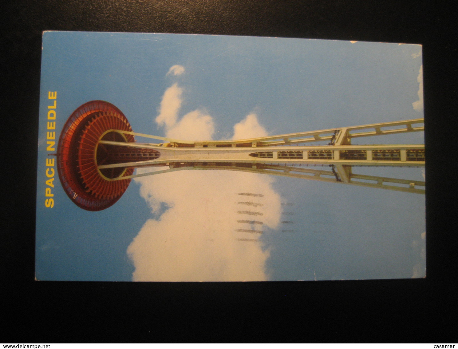 SEATTLE Washington Space Needle Cancel ENUMCLAW 1965 To Sweden Postcard USA - Seattle