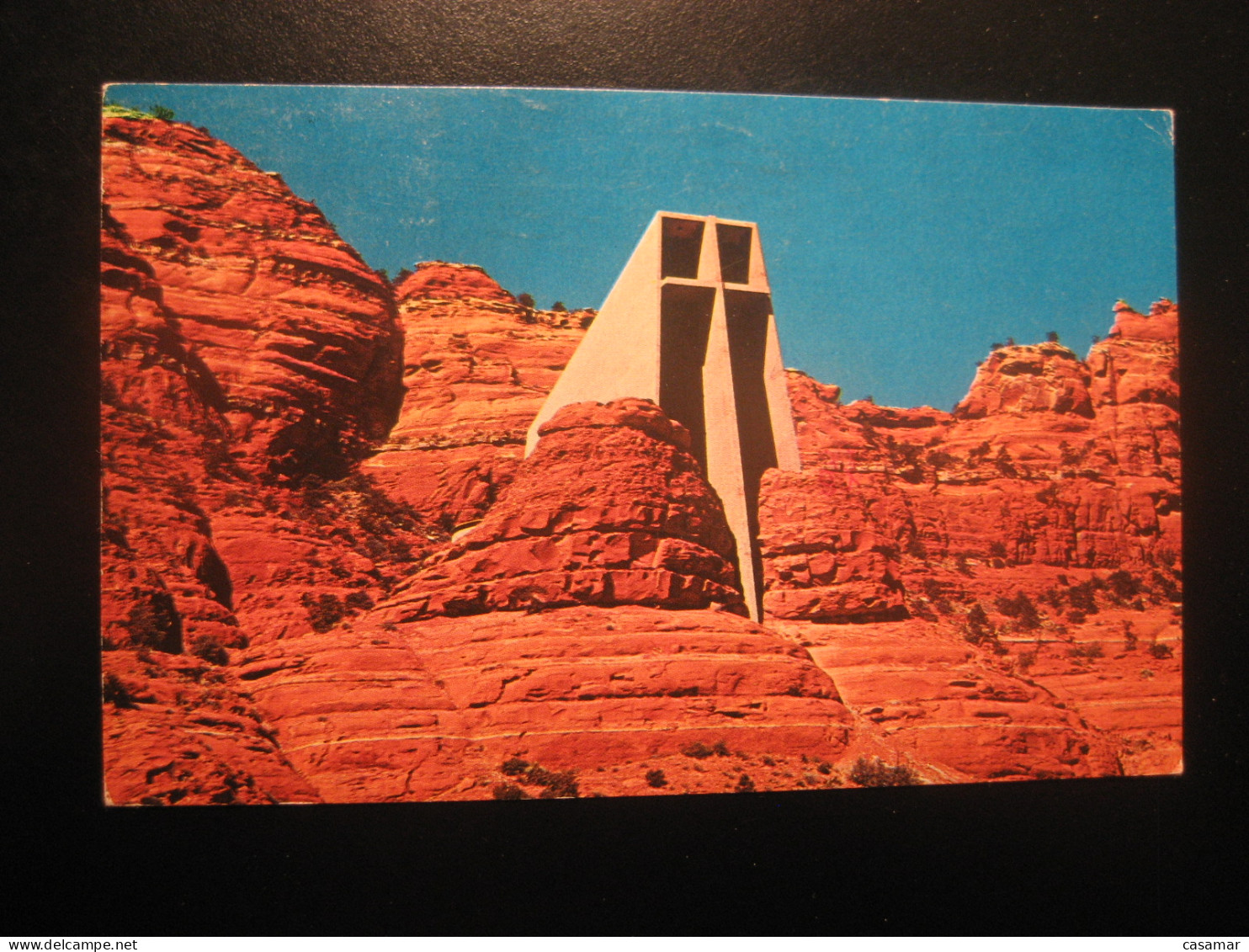 SEDONA Arizona Chapel Of The Holy Cross Cancel GRAND CANYON 1982 To Sweden Postcard USA - Sedona