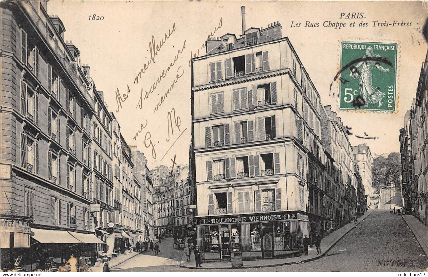 PARIS-75018- LES RUES CHAPPE ET DES TROIS FRERES - Arrondissement: 18