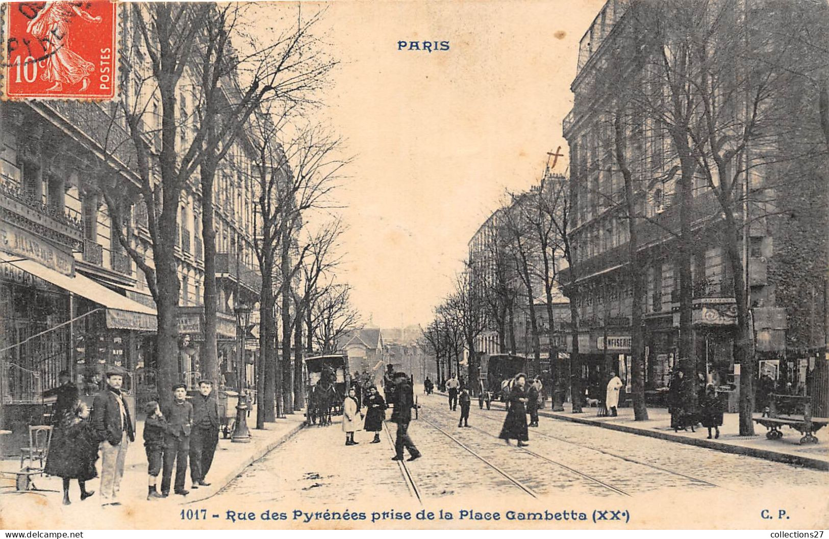 PARIS-75020- RUE DES PYRENEES PRISE DE LA PLACE GAMBETTE - Paris (20)